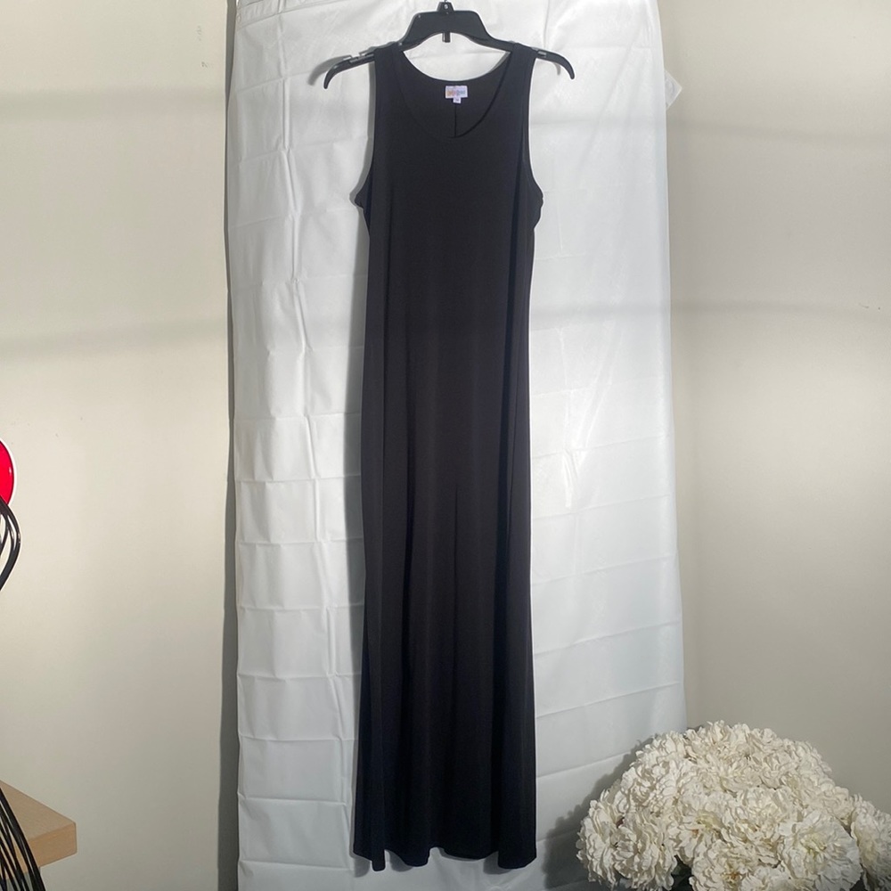 LulaRoe Maxi Tank Dress Black Worn Once